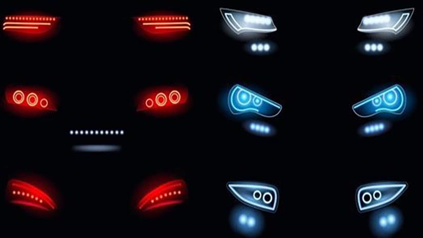 Lens radius, lens height and lens raster arranged into an array | Microlens array