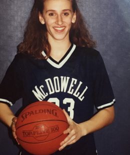 Large image of Bryn Chrisman's McDowell team basketball jersey