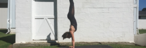 Image of yoga handstand Yogamaya