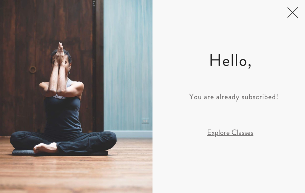 Thank You! You're Already In!
