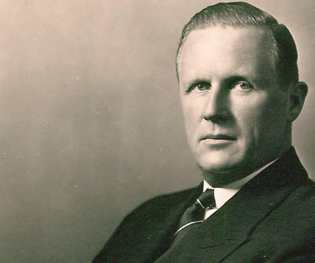 Black and white photo of George W. Merck